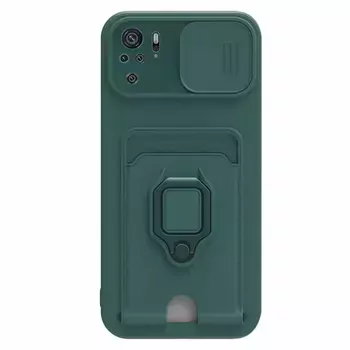 Microsonic Xiaomi Poco M5s Kılıf Multifunction Silicone Yeşil