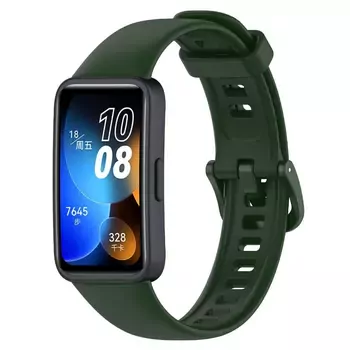 Microsonic Huawei Band 10 Kordon, Silicone Sport Band Yeşil