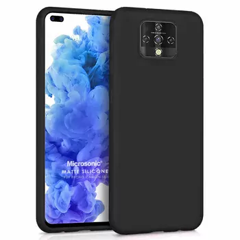 Microsonic Matte Silicone TECNO Camon 16 Premier Kılıf Siyah