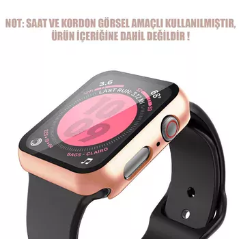 Microsonic Apple Watch Series 11 46mm Kılıf Matte Premium Slim WatchBand Rose Gold
