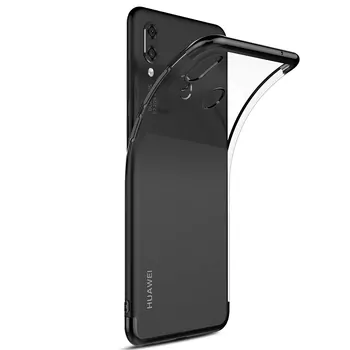 Microsonic Huawei P20 Lite Kılıf Skyfall Transparent Clear Siyah