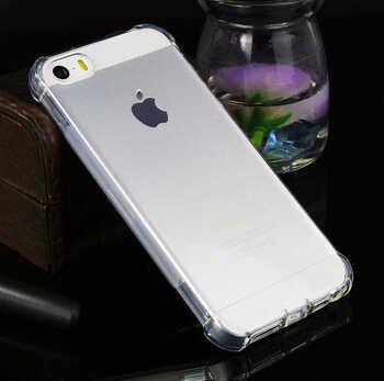 Microsonic Apple iPhone 5 Kılıf Anti Shock Silikon Şeffaf