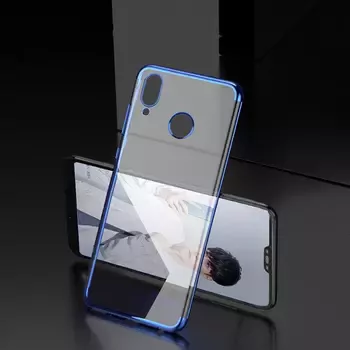 Microsonic Huawei P20 Lite Kılıf Skyfall Transparent Clear Kırmızı