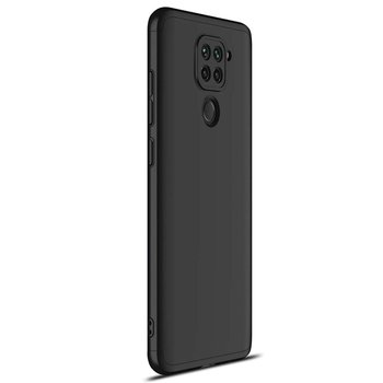 Microsonic Xiaomi Redmi Note 9 Kılıf Double Dip 360 Protective AYS Siyah