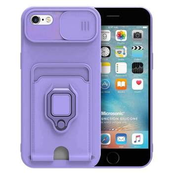 Microsonic Apple iPhone 6S Kılıf Multifunction Silicone Lila