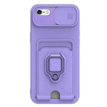 Microsonic Apple iPhone 6S Kılıf Multifunction Silicone Lila