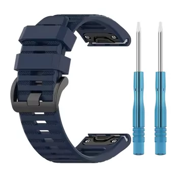 Microsonic Garmin Forerunner 945 Blue Bundle Kordon Quick Fit Strap Band Lacivert