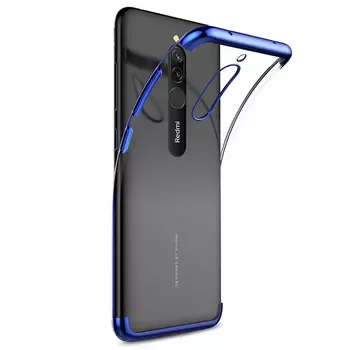 Microsonic Xiaomi Redmi 8 Kılıf Skyfall Transparent Clear Mavi