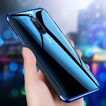 Microsonic Xiaomi Redmi 8 Kılıf Skyfall Transparent Clear Mavi