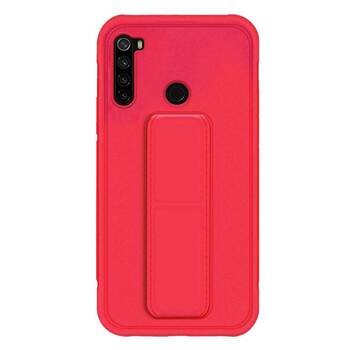 Microsonic Xiaomi Redmi Note 8 Kılıf Hand Strap Kırmızı