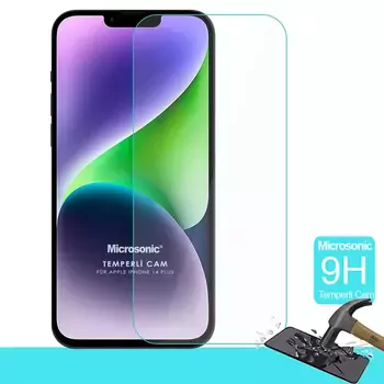 Microsonic Apple iPhone 14 Plus Tempered Glass Cam Ekran Koruyucu