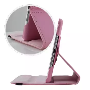 Microsonic Apple iPad 9.7 2018 (A1893-A1954) Kılıf 360 Dönerli Stand Deri Mor