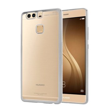 Microsonic Huawei P9 Kılıf Skyfall Transparent Clear Gümüş