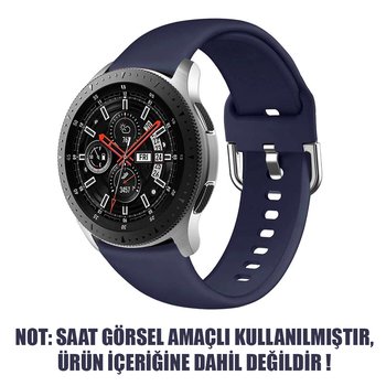 Microsonic Samsung Galaxy Watch 3 45mm Silikon Kordon Lacivert