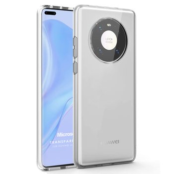 Microsonic Huawei Mate 40 Pro Kılıf Transparent Soft Beyaz