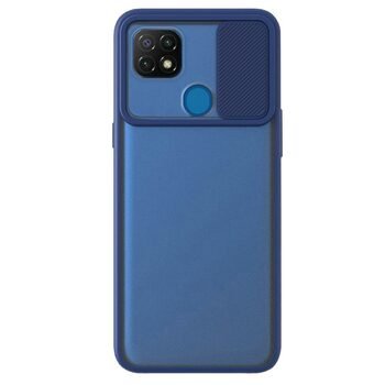 Microsonic Realme C21 Kılıf Slide Camera Lens Protection Lacivert