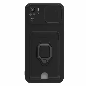 Microsonic Xiaomi Poco M5s Kılıf Multifunction Silicone Siyah