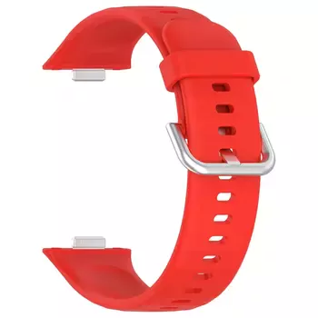 Microsonic Huawei Watch Fit 4 Kordon, Silicone Sport Band Kırmızı