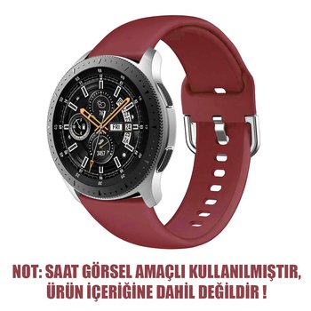 Microsonic Samsung Galaxy Watch 3 45mm Silikon Kordon Kırmızı