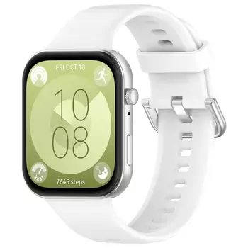 Microsonic Huawei Watch Fit 4 Kordon, Silicone Sport Band Beyaz