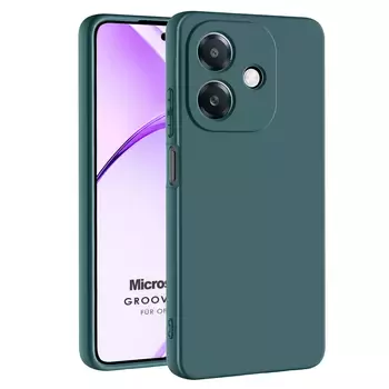 Microsonic Oppo A3 Kılıf Groovy Soft Koyu Yeşil