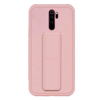 Microsonic Xiaomi Redmi Note 8 Pro Kılıf Hand Strap Rose Gold