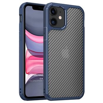 Microsonic Apple iPhone 11 Kılıf Cast Carbon Lacivert