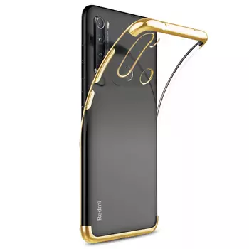 Microsonic Xiaomi Redmi Note 8T Kılıf Skyfall Transparent Clear Gold