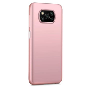 CaseUp Xiaomi Poco X3 NFC Kılıf Matte Surface Rose Gold