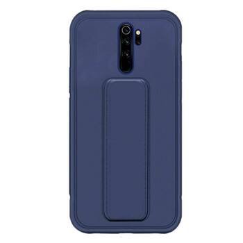 Microsonic Xiaomi Redmi Note 8 Pro Kılıf Hand Strap Lacivert