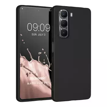 Microsonic Matte Silicone Infinix Hot 60 Kılıf Siyah
