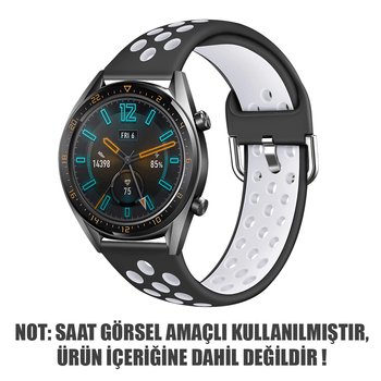 Microsonic Xiaomi Amaz Fit Verge Rainbow Sport Band Kordon Siyah Beyaz