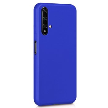 Microsonic Huawei Nova 5T Kılıf Matte Silicone Mavi