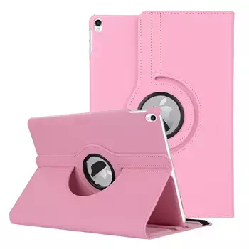 Microsonic iPad Pro 10.5 Kılıf 360 Dönerli Stand Deri Pembe