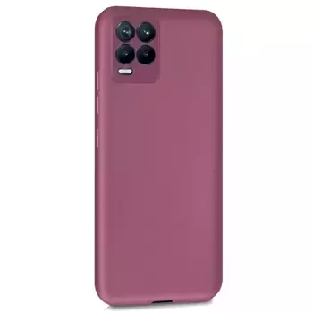 Microsonic Matte Silicone Realme 8 Kılıf Mor