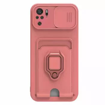 Microsonic Xiaomi Poco M5s Kılıf Multifunction Silicone Pembe