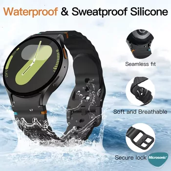 Microsonic Samsung Galaxy Watch 5 Pro 45mm Kordon ProMotion Sport Mavi