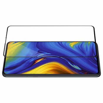 Microsonic Xiaomi Mi Mix 3 Kavisli Temperli Cam Ekran Koruyucu Film Siyah