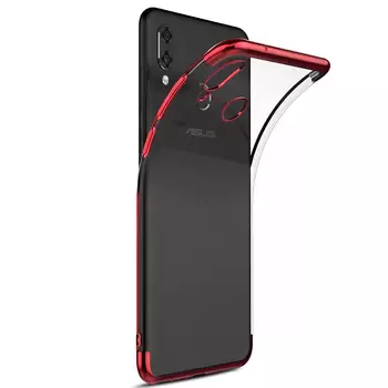 Microsonic Asus Zenfone Max Pro M1 (5.99'') ZB601KL Kılıf Skyfall Transparent Clear Kırmızı