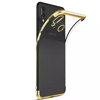 Microsonic Asus Zenfone Max Pro M1 (5.99'') ZB601KL Kılıf Skyfall Transparent Clear Gold