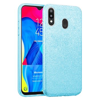 Microsonic Samsung Galaxy A30 Kılıf Sparkle Shiny Mavi