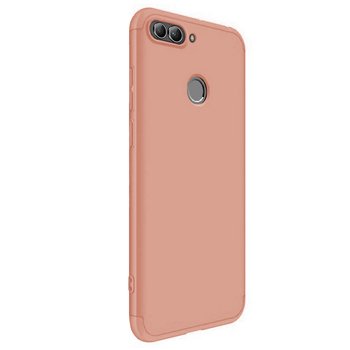 Microsonic Huawei P Smart Kılıf Double Dip 360 Protective AYS Rose Gold