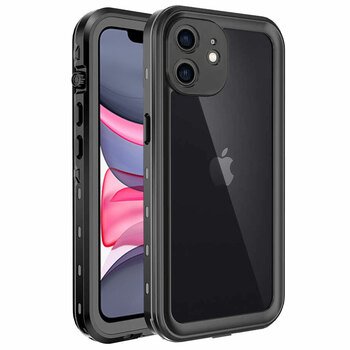 Microsonic Apple iPhone 11 Kılıf Waterproof 360 Full Body Protective Siyah