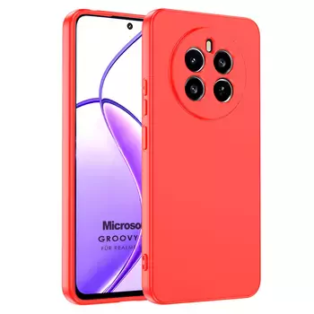 Microsonic Realme 12 4G Kılıf Groovy Soft Kırmızı
