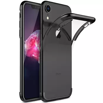 Microsonic Apple iPhone XR (6.1'') Kılıf Skyfall Transparent Clear Siyah