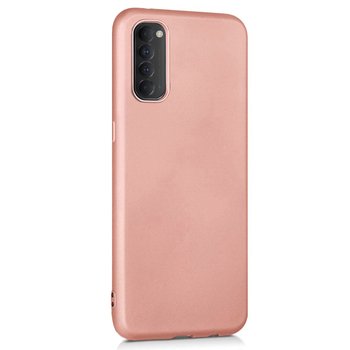 CaseUp Oppo Reno 4 Pro Kılıf Matte Surface Rose Gold