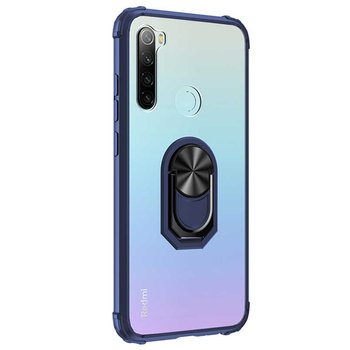 Microsonic Xiaomi Redmi Note 8 Kılıf Grande Clear Ring Holder Lacivert