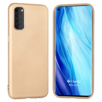 CaseUp Oppo Reno 4 Pro Kılıf Matte Surface Gold