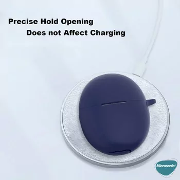 Microsonic Huawei FreeBuds 6 Mat Silikon Kılıf Pembe