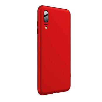 Microsonic Huawei P20 Kılıf Double Dip 360 Protective AYS Kırmızı